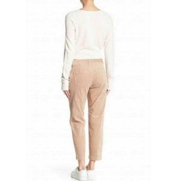 SOLD Joie Textured Painter Crop Cotton Pant Blush - Picture 2 of 6